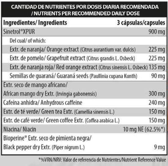 Información nutricional