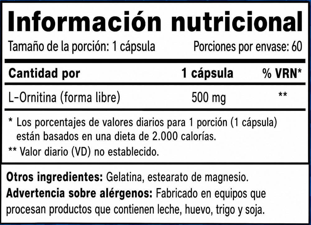 Información nutricional