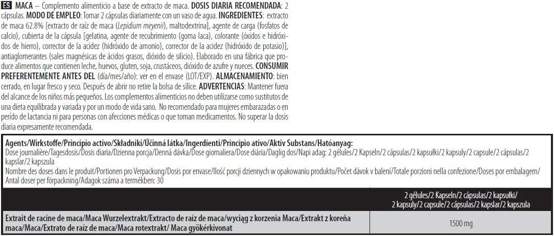 Información nutricional