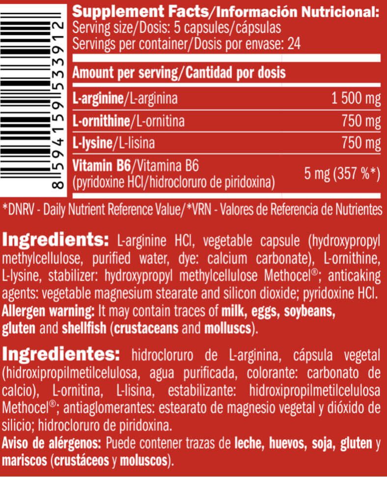 Información nutricional