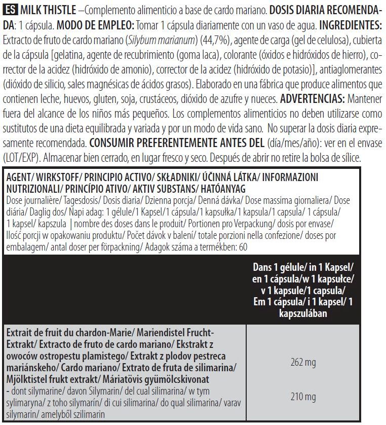 Información nutricional