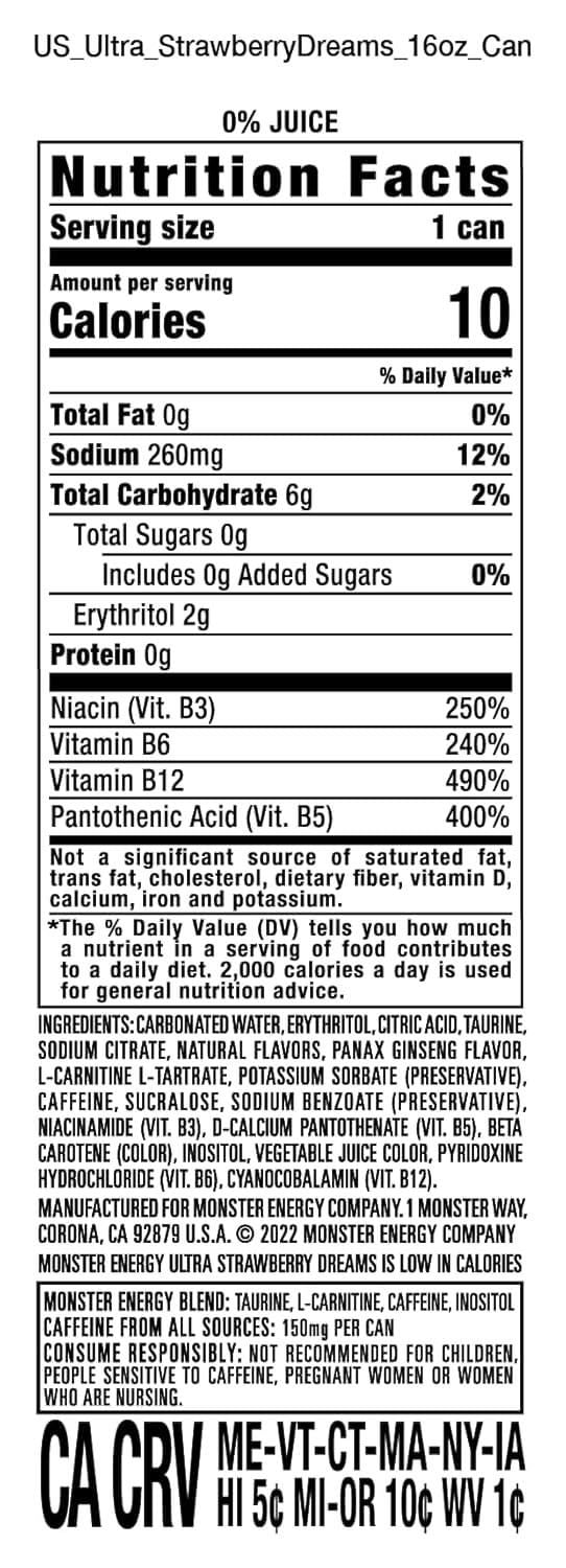 Información nutricional
