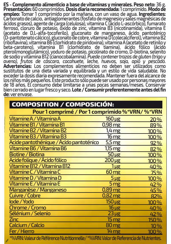 Información nutricional
