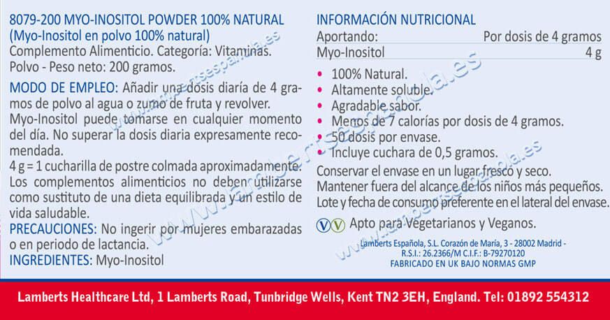 Información nutricional