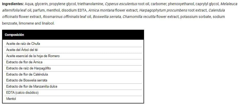 Información nutricional
