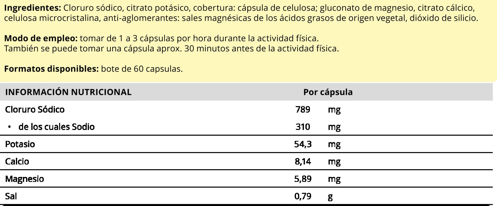 Información nutricional