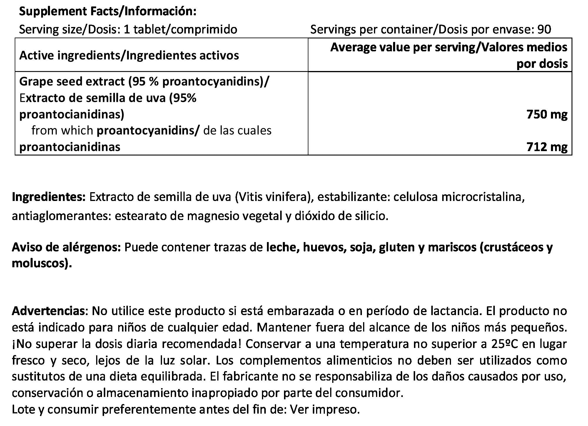 Información nutricional