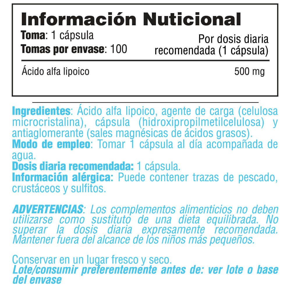 Información nutricional