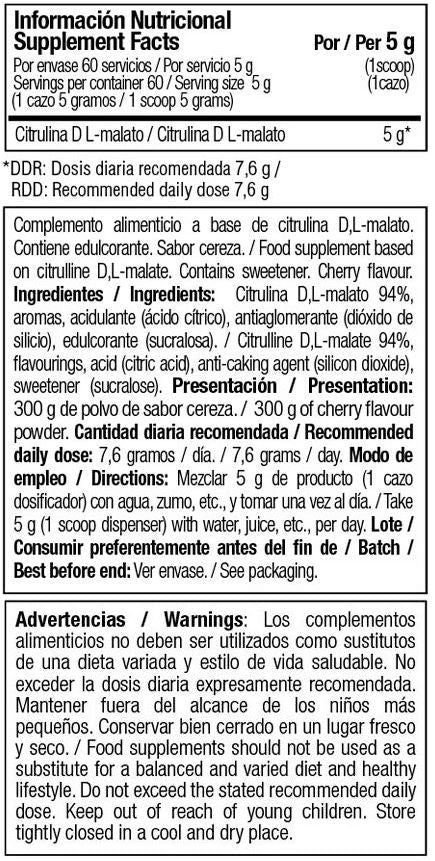 Información nutricional