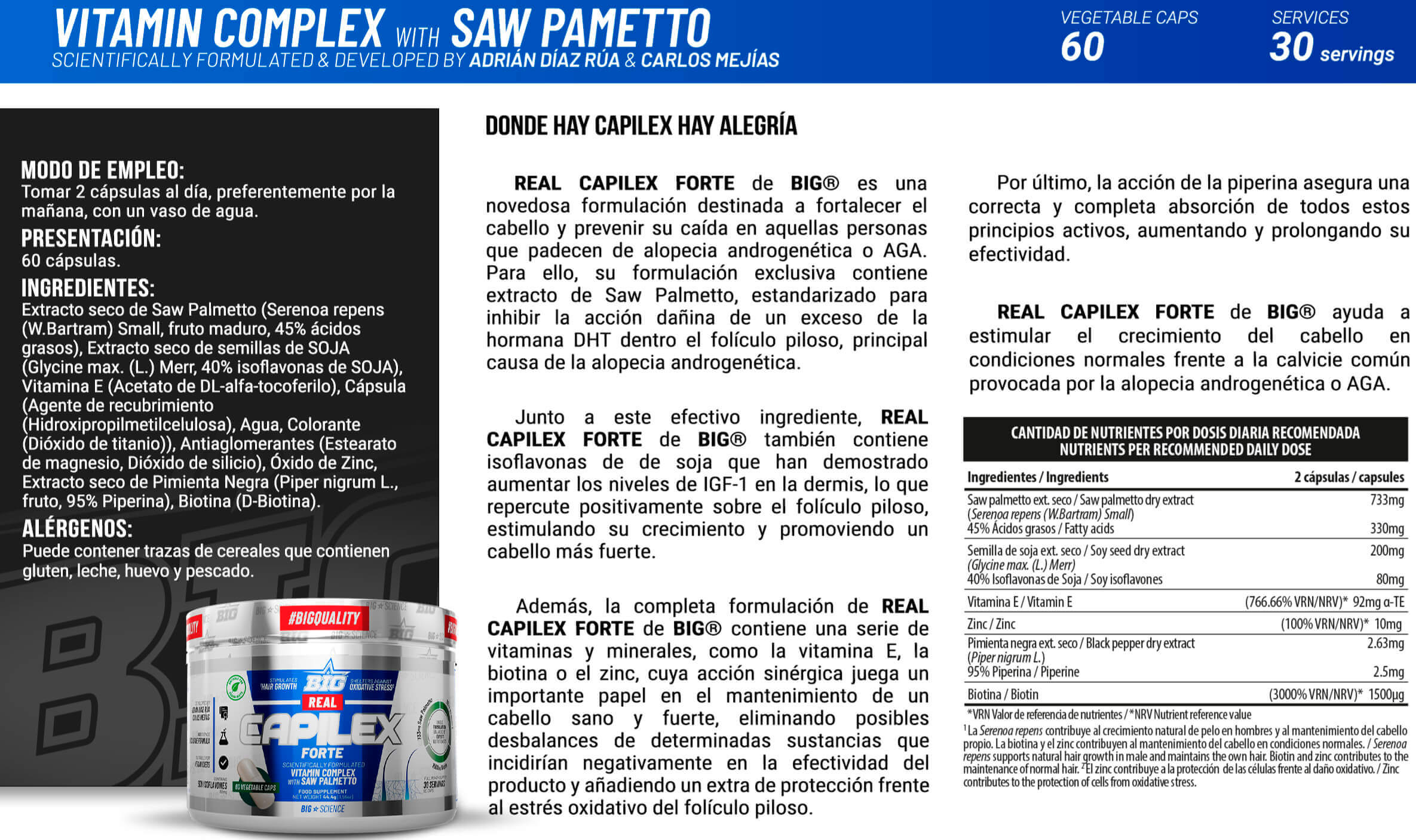 Información nutricional