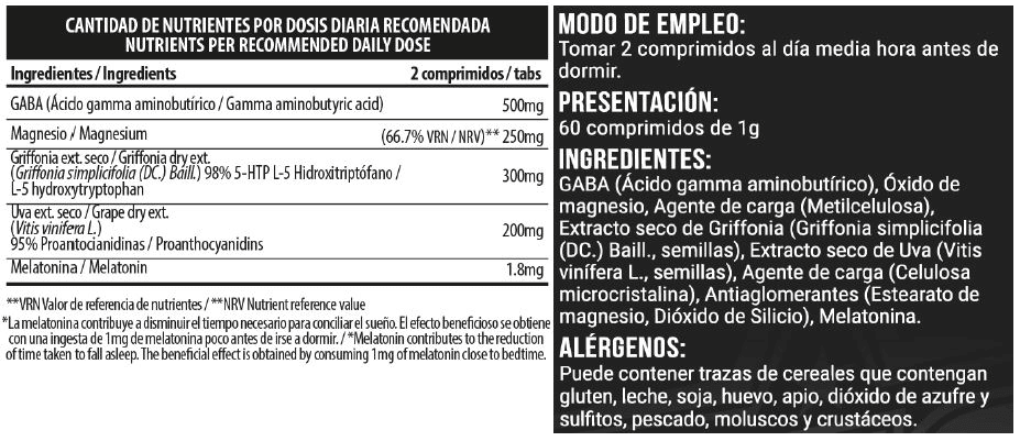 Información nutricional