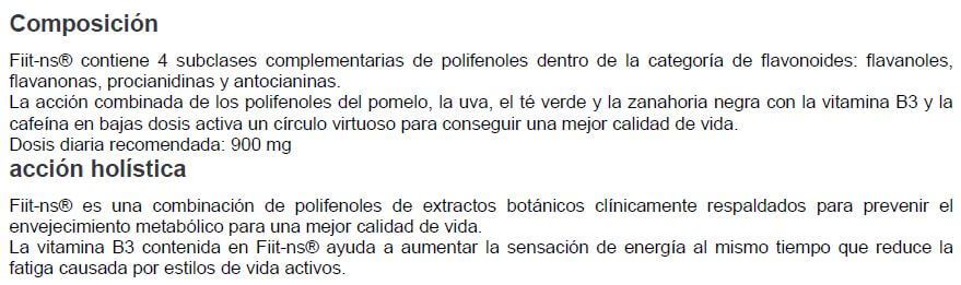 Información nutricional