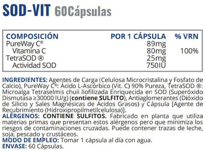 Información nutricional