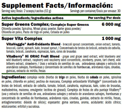 Información nutricional
