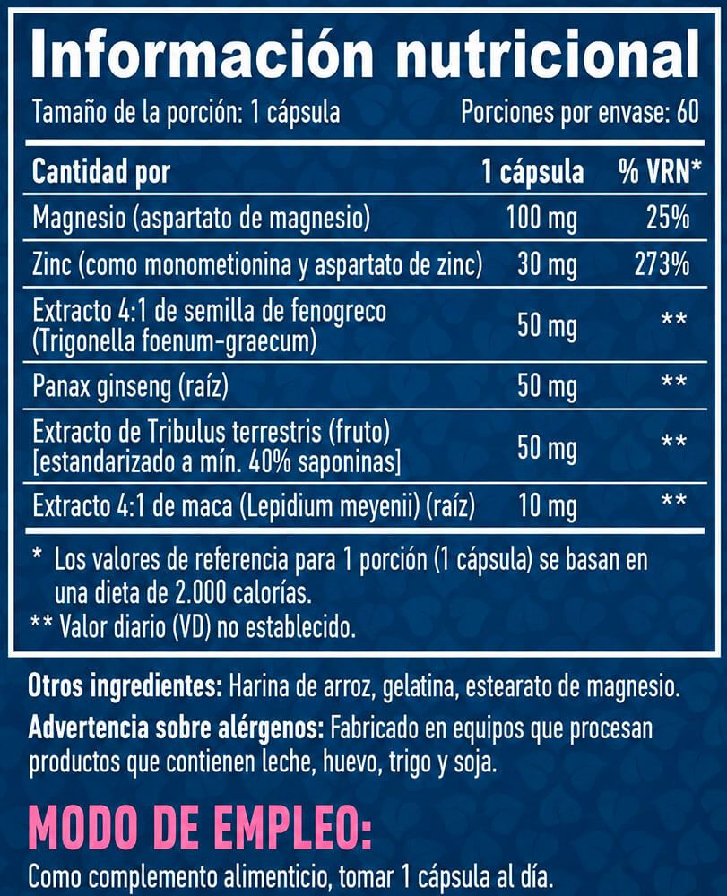 Información nutricional