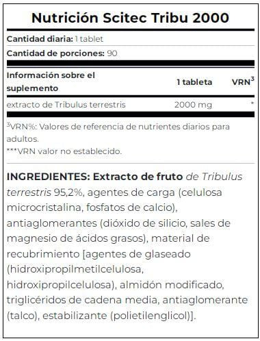 Información nutricional
