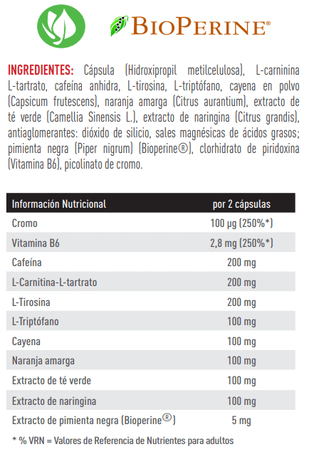 Información nutricional