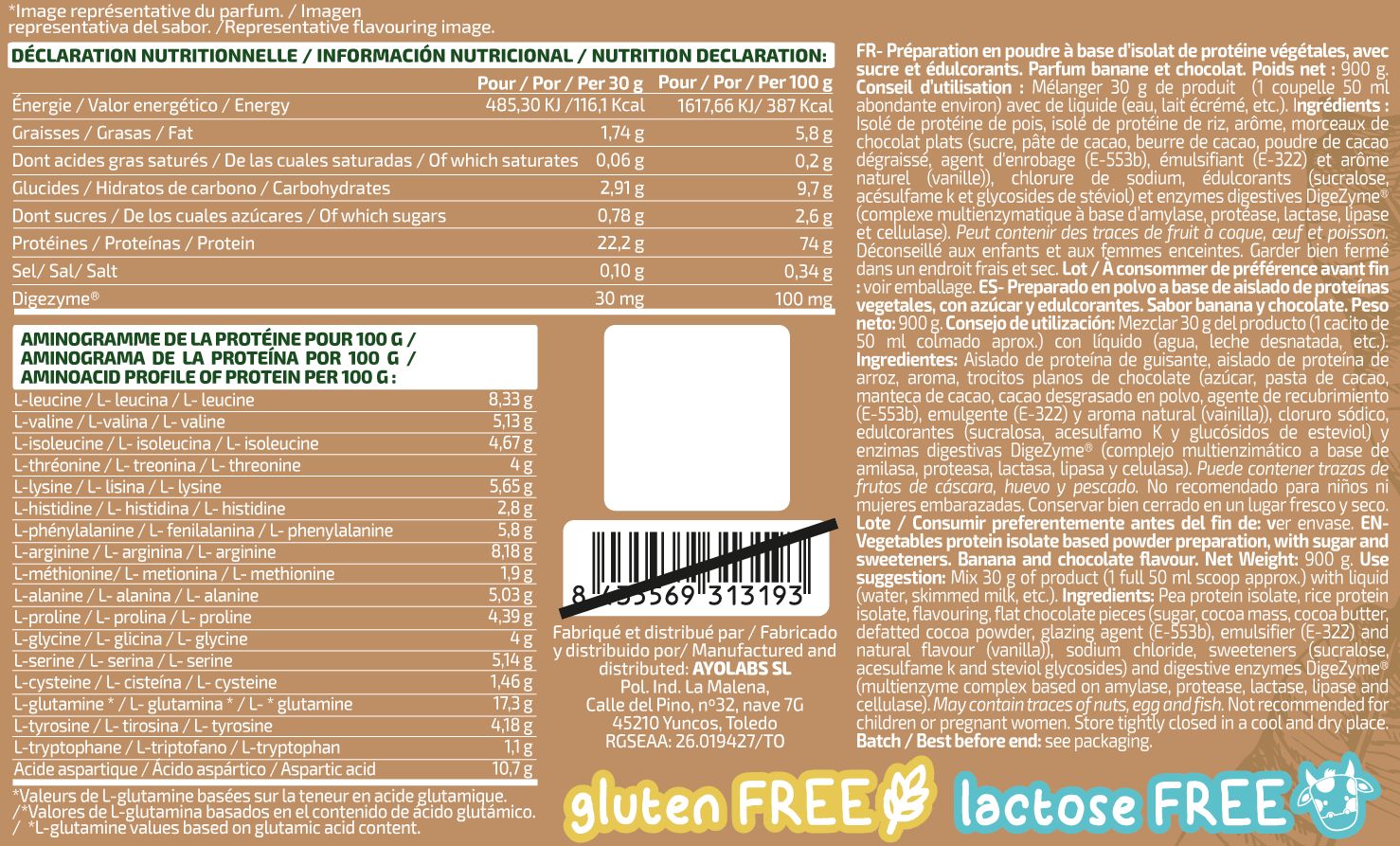 Información nutricional