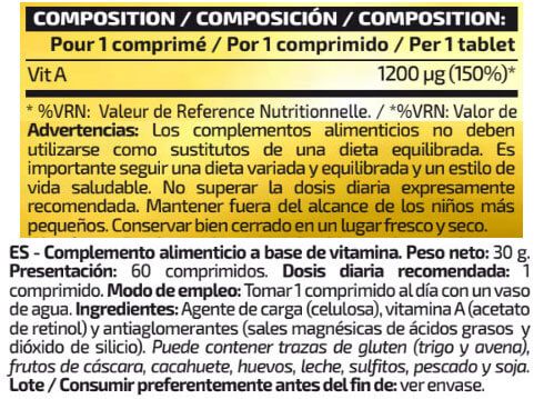 Información nutricional