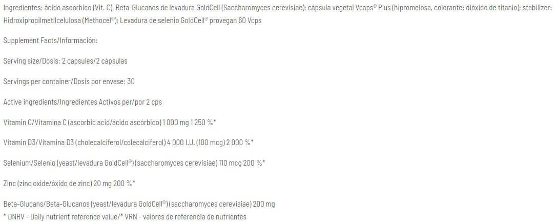 Información nutricional