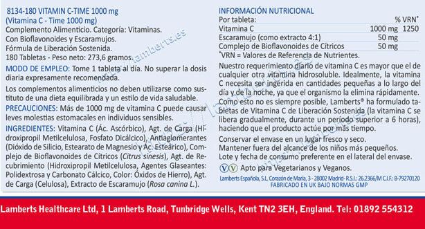 Información nutricional