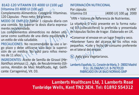 Información nutricional