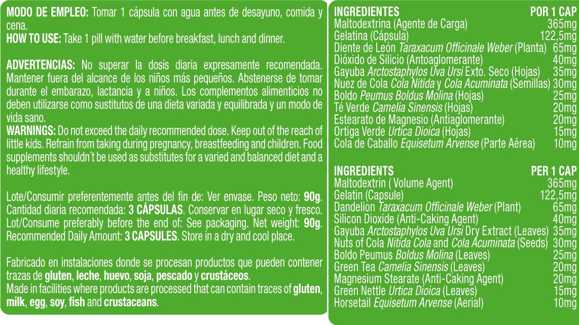 Información nutricional