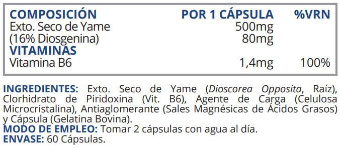 Información nutricional