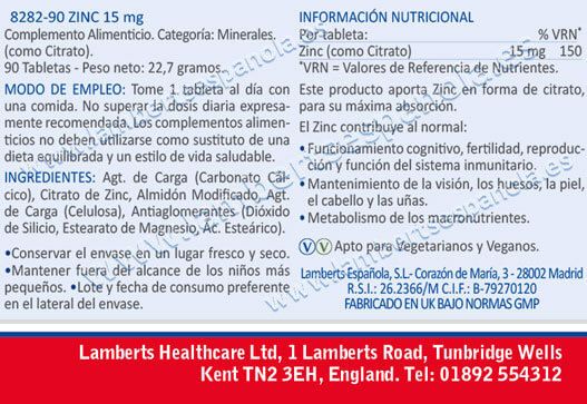 Información nutricional