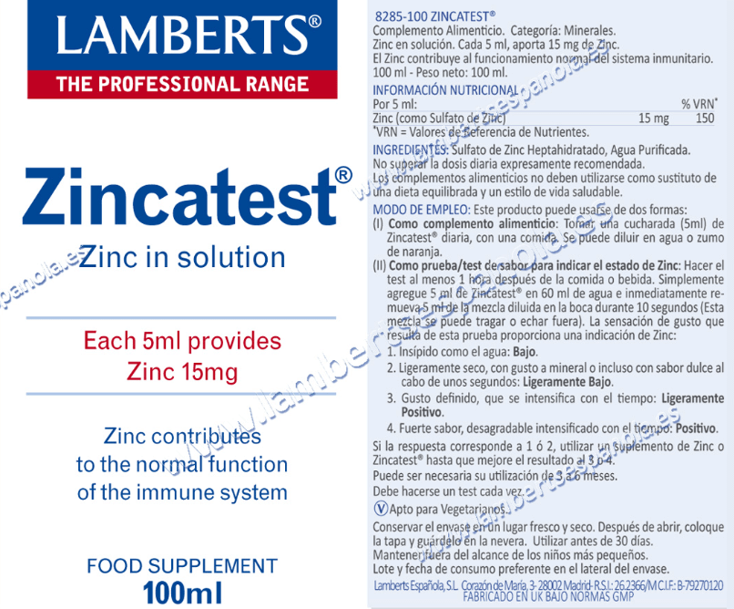 Información nutricional