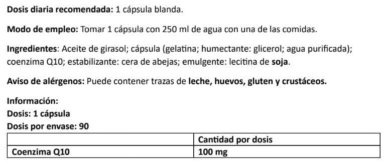 Información nutricional