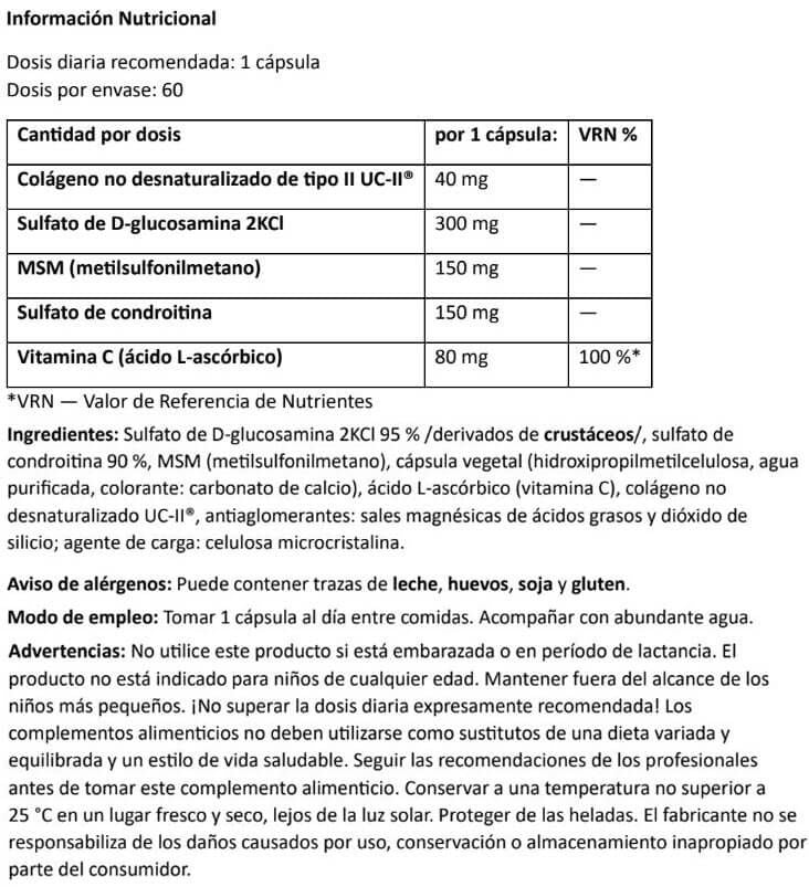 Información nutricional