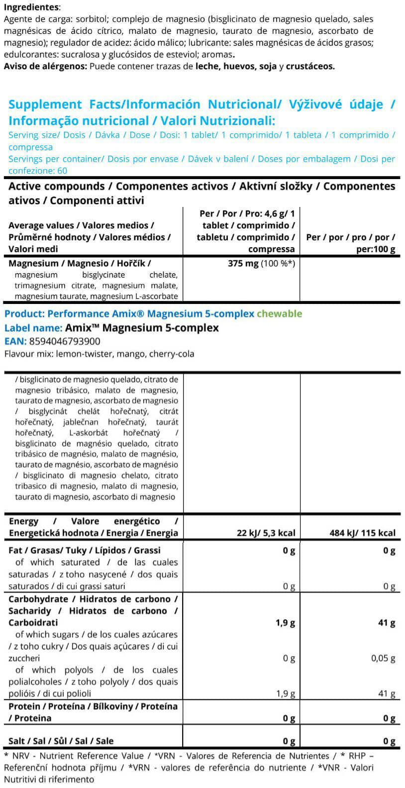 Información nutricional