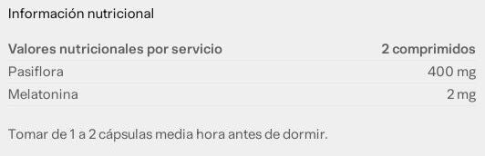 Información nutricional