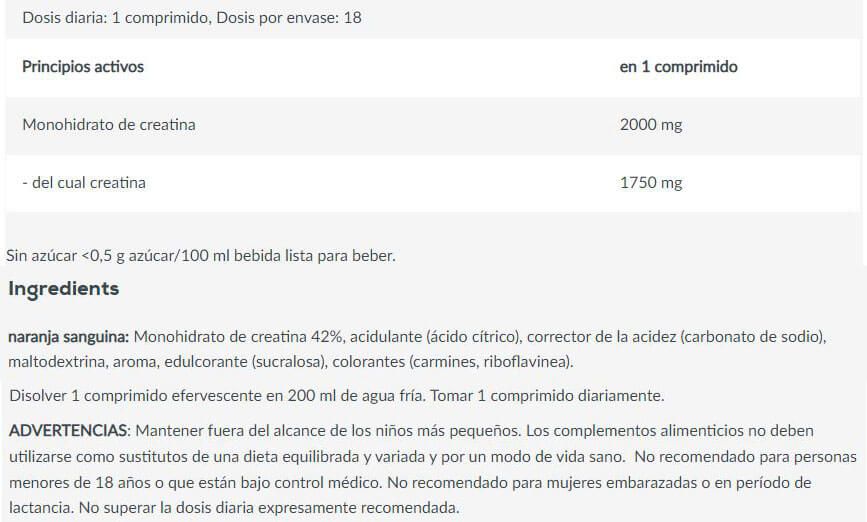 Información nutricional