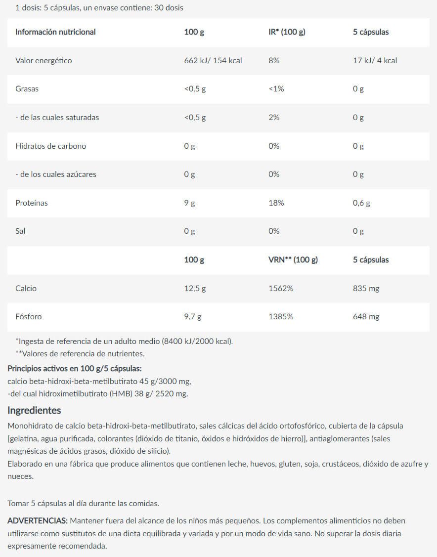 Información nutricional