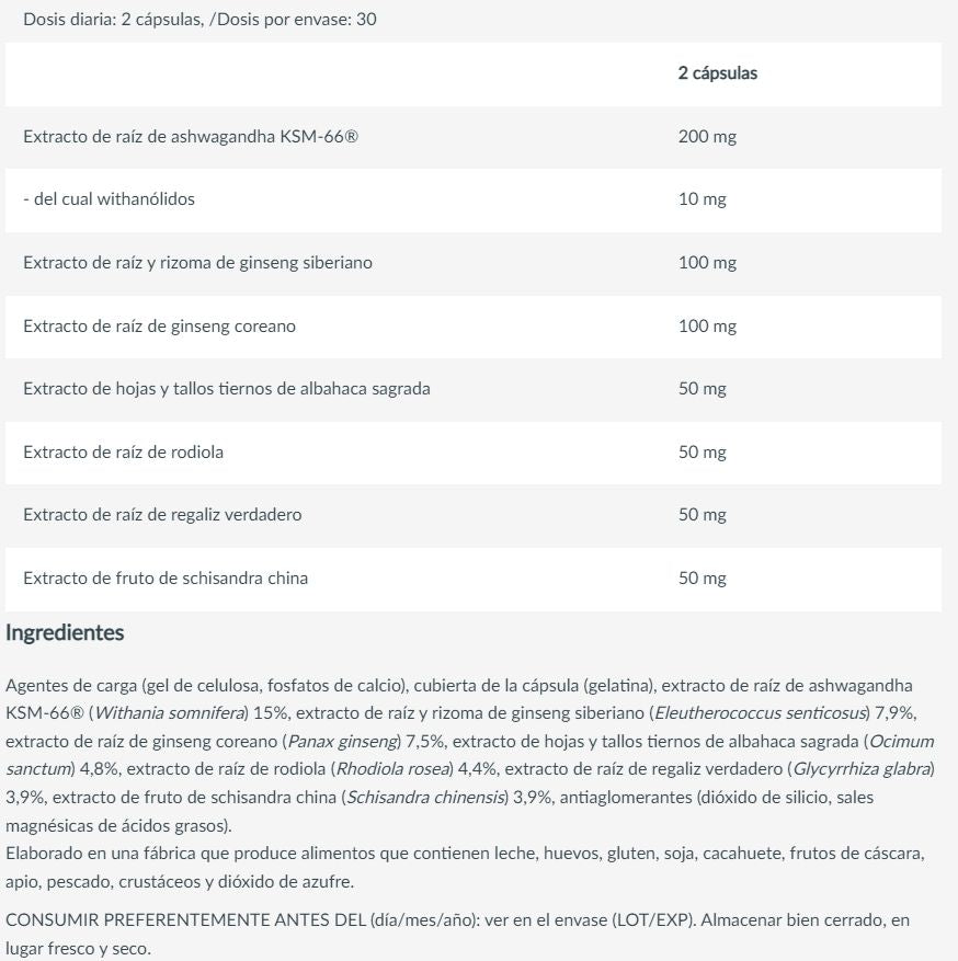 Información nutricional