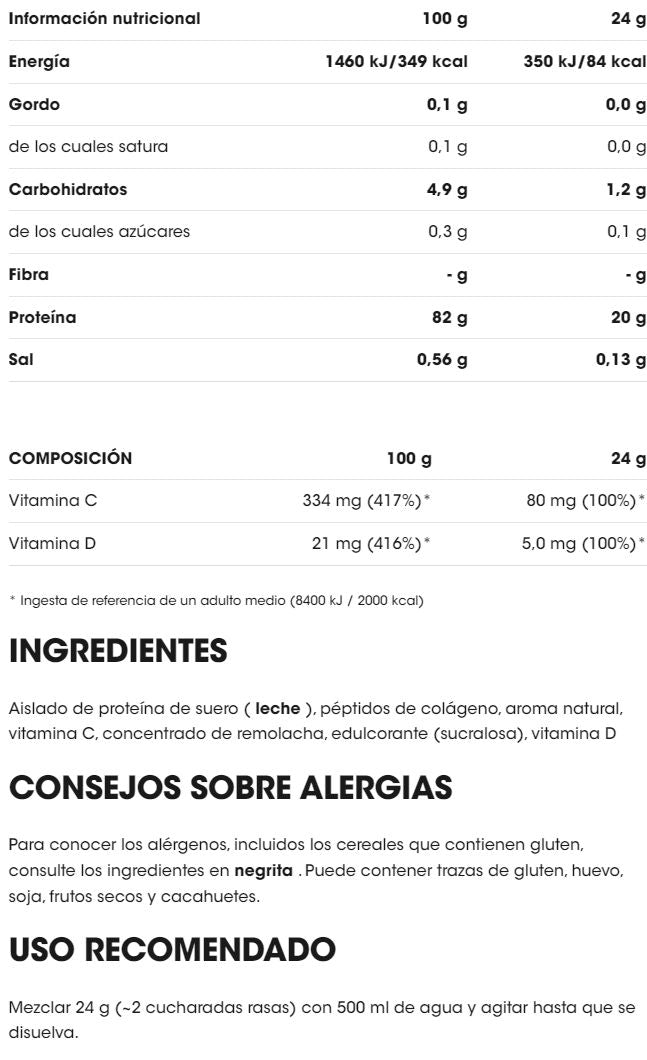 Información nutricional