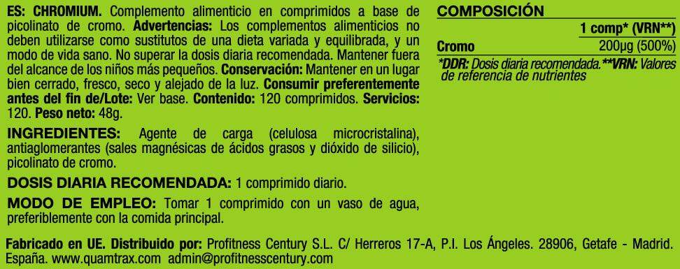 Información nutricional