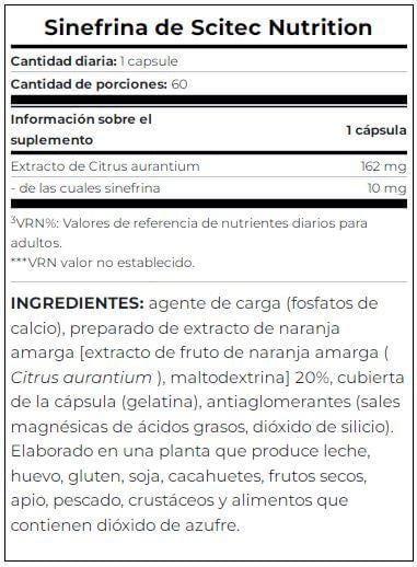 Información nutricional