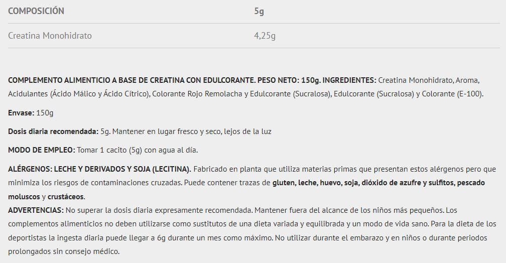 Información nutricional