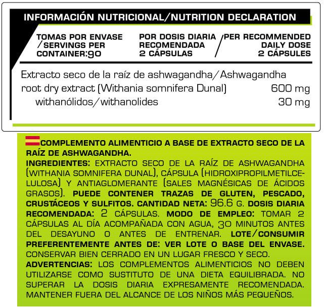Información nutricional
